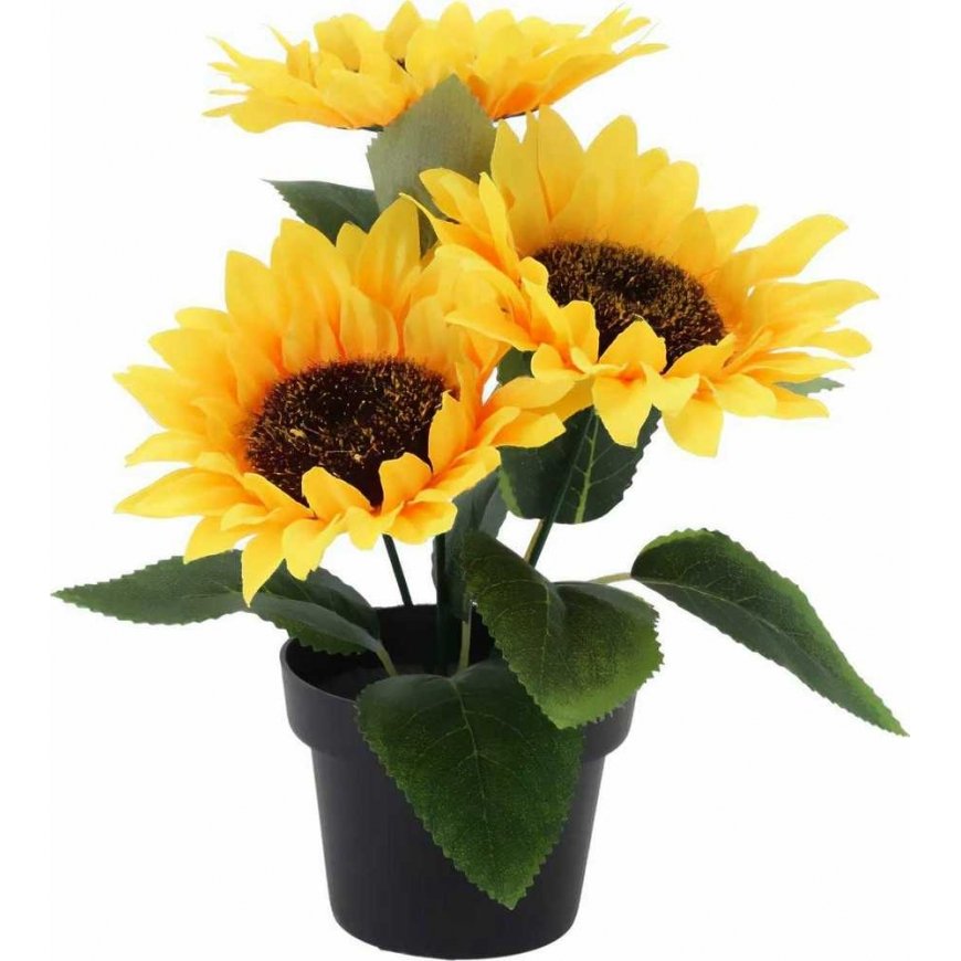 ProGarden Artificial sunflower plant, 20 cm – 2