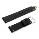 Pacific W93 leather watch strap - black/beige 20mm Pacific W93 leather watch strap - black/beige 20mm