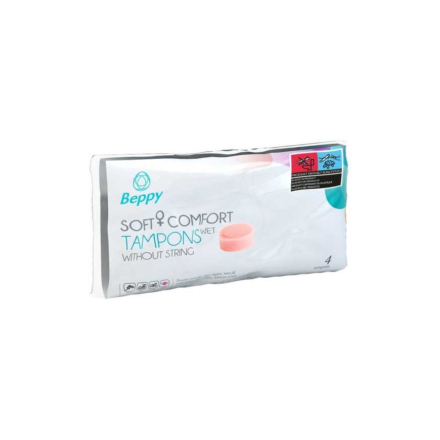 Beppy Tampons-BEPPY SOFT&COMFORT WET TAMPONS 4pcs
