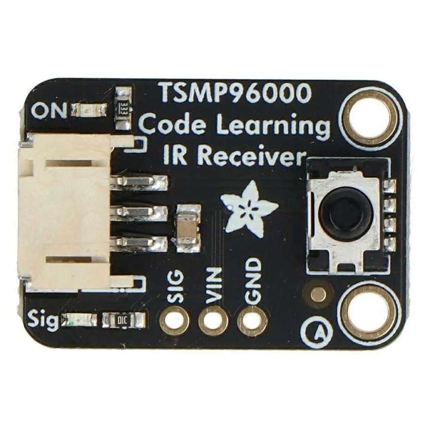 TSMP96000 Code Learning – 20-60 kHz IR Receiver – STEMMA JST PH 2mm – Adafruit 5970 – 2