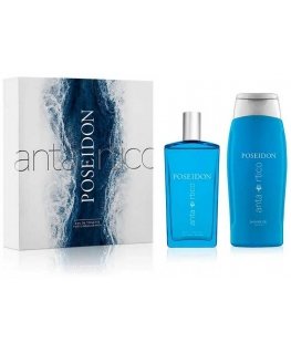 Unisex perfume set Poseidon ANTARCTIC POSEIDON CASE (EDT, 100 ml + shower gel, 250 ml)