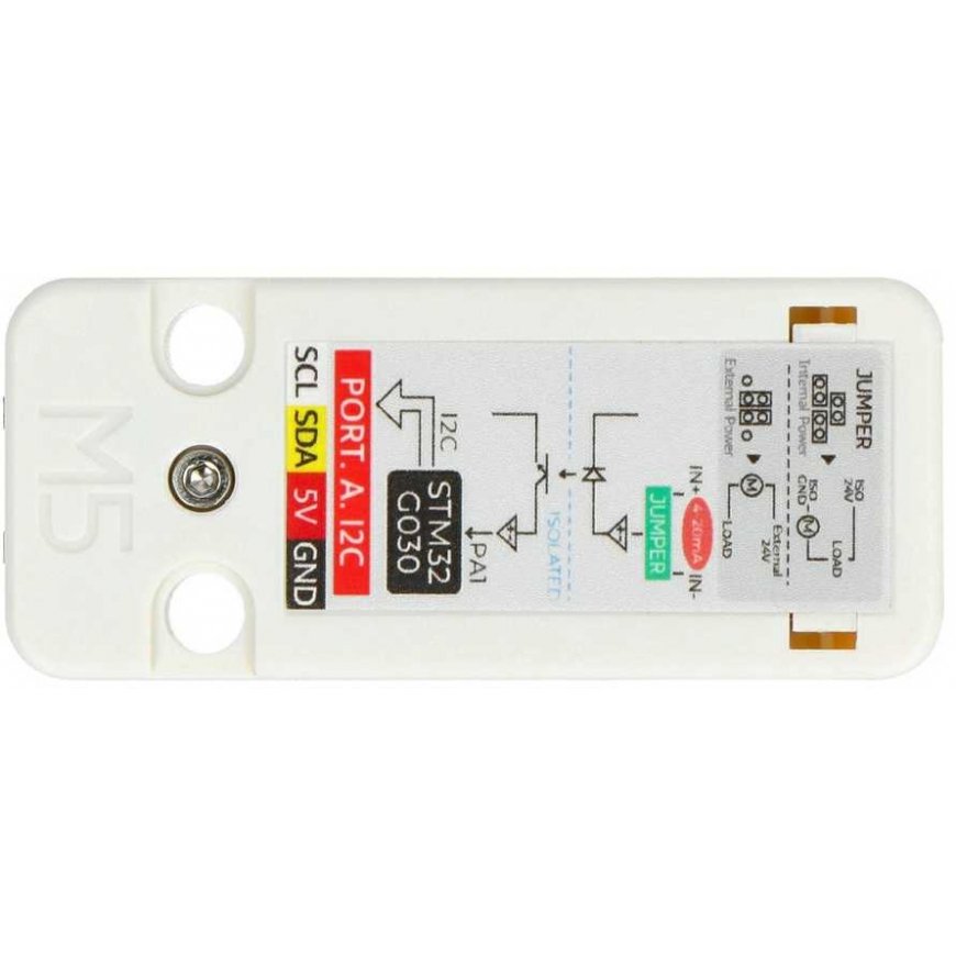 AIN4-20mA Block – I2C – STM32G030F6 – Development Module Block Expansion Module – M5Stack U162 – 3