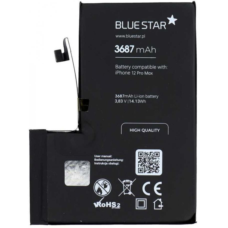BlueStar Blue STAR HQ battery for IPHONE 12 Pro Max 3687 mAh – 5