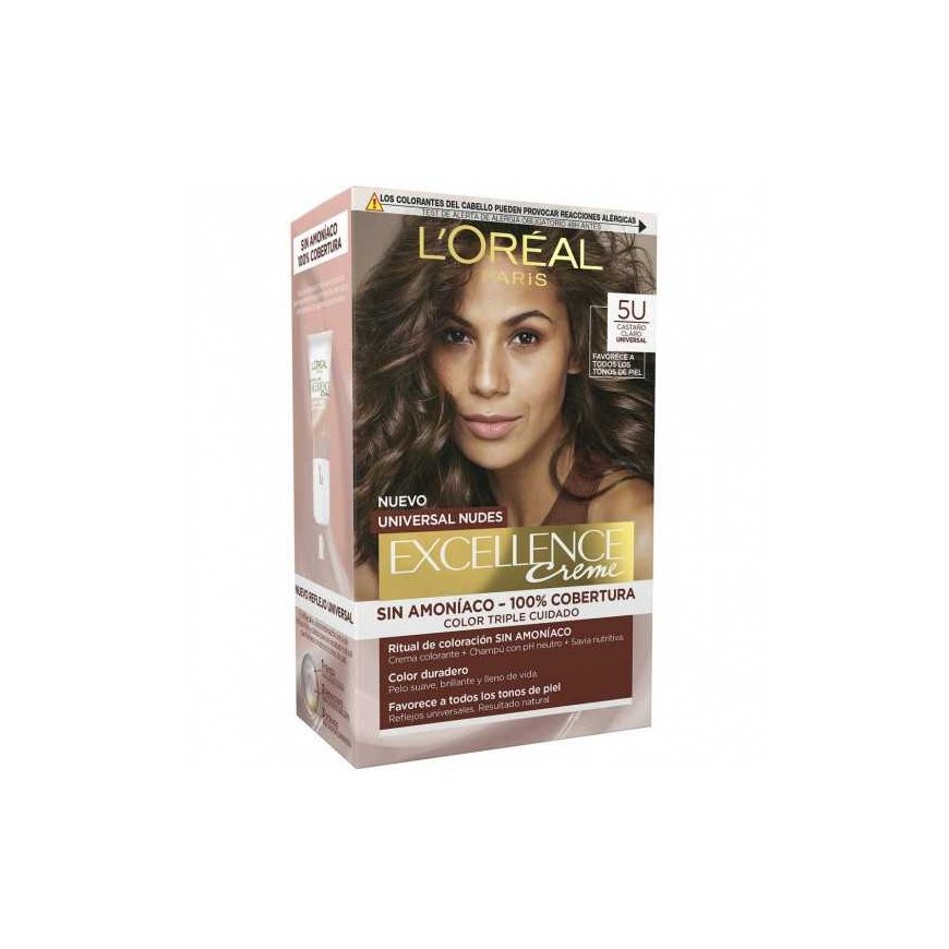 Long-lasting hair dye L'Oreal Make Up Excellence Light Brown