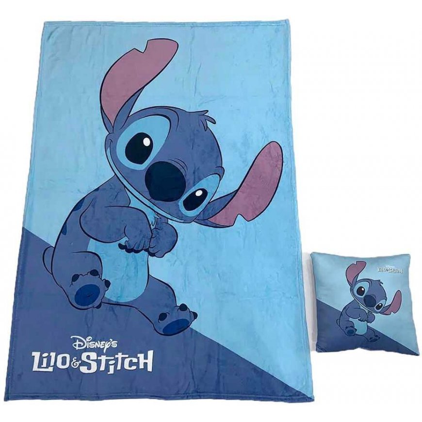 Disney Stitch -polar-peitto- ja tyynysetti – 2
