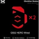 X-Raypad Obsidian Skates Logitech G502 Hero Red 2 pcs. (Red) Replacement Mouse Feet