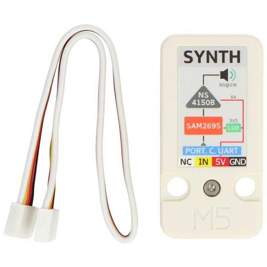 Synth Unit - MIDI synthesizer - SAM2695 - Device expansion module for M5Stack development modules - M5Stack U178 – 3