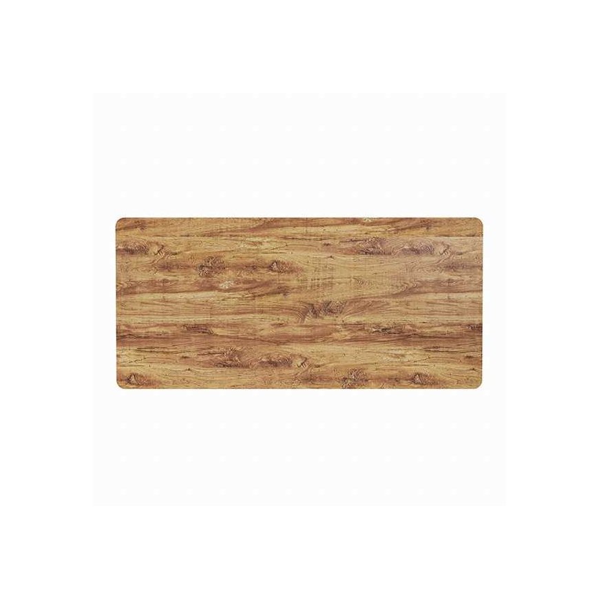 Table top, rustic oak, 160x75x1.8 cm, laminated chipboard, Powerton – 4
