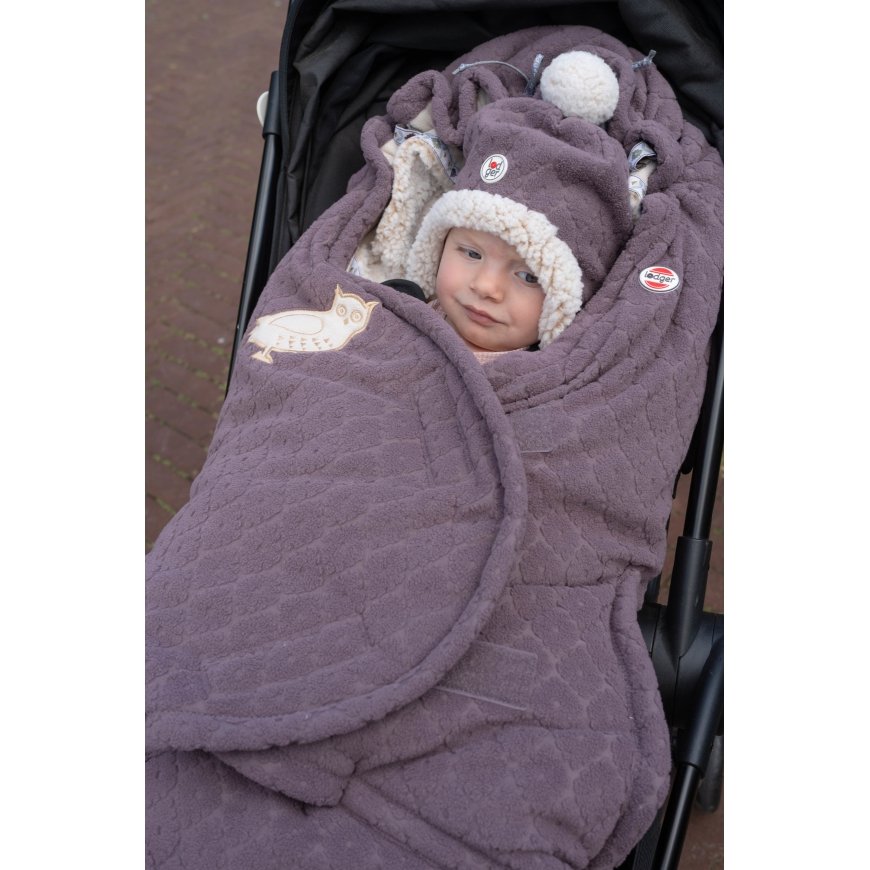 Lodger Footwear BK04.1.06.004_330 baby carriage accessory Footmuff Polyester Brown, Purple – 2