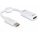 DeLOCK 61767 video kabeļu aksesuārs 0,125 m DisplayPort HDMI Type A (Standard) Balts DeLOCK 61767 video kabeļu aksesuārs 0,125 m DisplayPort HDMI Type A (Standard) Balts