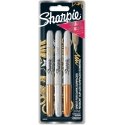 Sharpie 1986006 marķieris 3 pcs Smalks gals Bronza, Zelts, Sudrabs