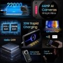 Oukitel WP19 Pro 17,3 cm (6.8") Kaksois-SIM Android 13 4G USB Type-C 8 GB 256 GB 22000 mAh musta Oukitel WP19 Pro 17,3 cm (6.8") Kaksois-SIM Android 13 4G USB Type-C 8 GB 256 GB 22000 mAh musta