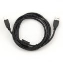 Gembird 1.8m USB 2.0 A/B M USB kabelis 1,8 m USB A USB B Melns Gembird 1.8m USB 2.0 A/B M USB kabelis 1,8 m USB A USB B Melns