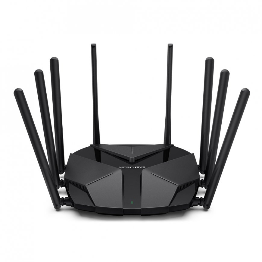 Mercusys MR90X juhtmevaba ruuter Gigabit Ethernet Kaks sagedusala (2,4 GHz / 5 GHz) Must