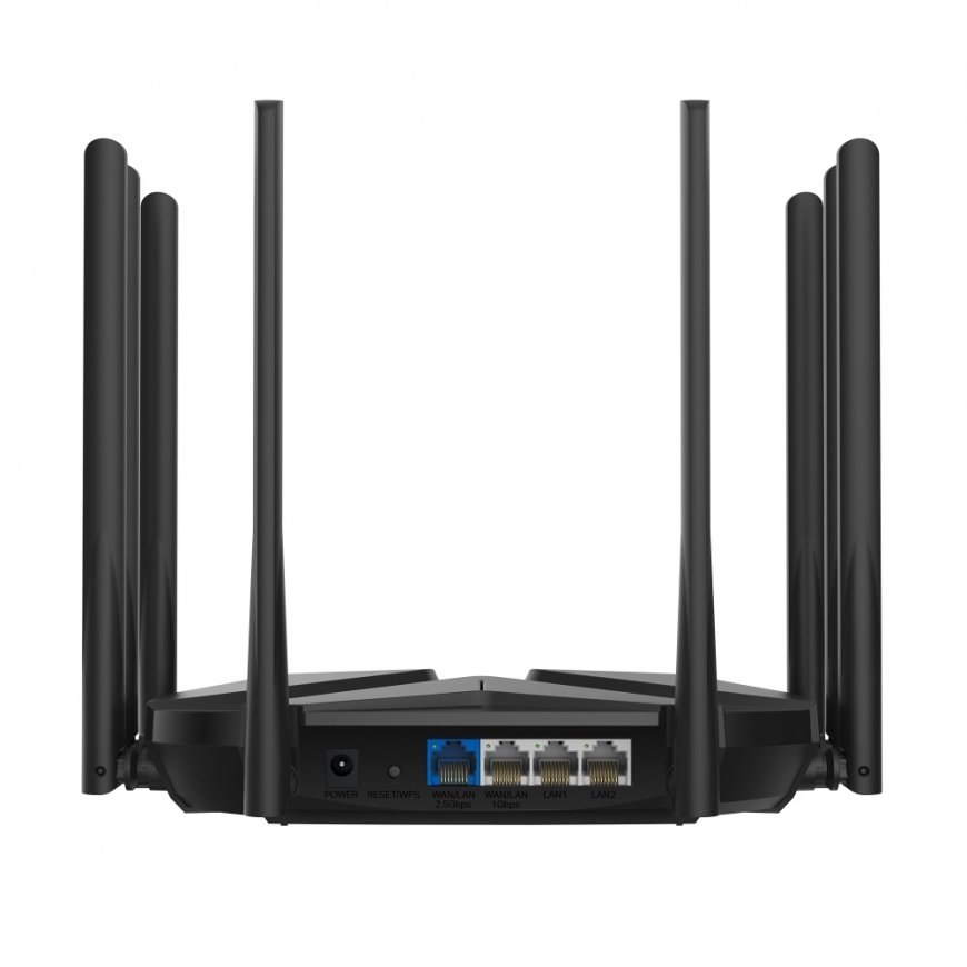 Mercusys MR90X belaidis maršrutizatorius Gigabitinis eternetas Dviguba juosta (2,4 GHz / 5 GHz) Juod – 2