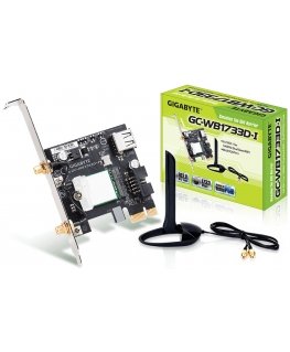 GIGABYTE GC-WB1733D-I tinklo plokštė Vidinis WLAN / Bluetooth 1733 Mbit/ai
