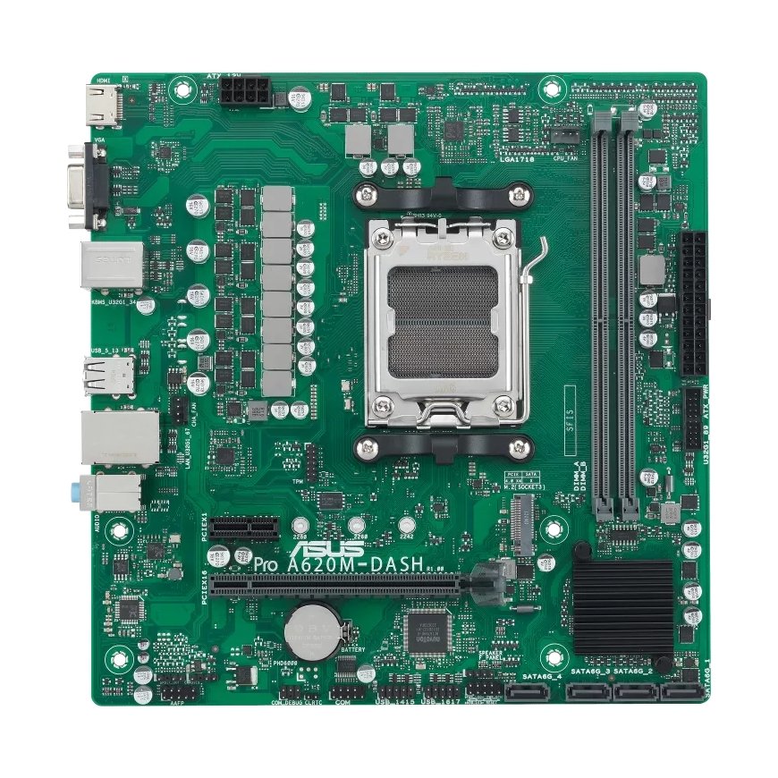 ASUS PRO A620M-DASH-CSM AMD A620 Pistoke AM5 mikro ATX