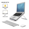 Fellowes 8210101 klēpjdatoru statīvs Portatīvā datora statne Pelēks, Balts 43,2 cm (17") Fellowes 8210101 klēpjdatoru statīvs Portatīvā datora statne Pelēks, Balts 43,2 cm (17")