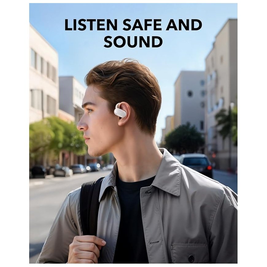Soundcore V20i Headset Wireless Ear-hook Calls/Music USB Type-C Bluetooth White – 4