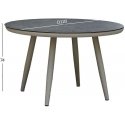 Table SILVA D120xH75cm, grayish beige Table SILVA D120xH75cm, grayish beige