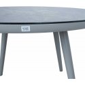 Stalas SILVA D120xH75cm, pilkšvai smėlio spalvos Stalas SILVA D120xH75cm, pilkšvai smėlio spalvos