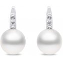 Brilio Silver Charming silver earrings with pearl and zircons EA723W Brilio Silver Charming silver earrings with pearl and zircons EA723W