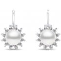 Brilio Silver Brilio Silver Silver earrings with pearls and zircons EA426W Brilio Silver Brilio Silver Silver earrings with pearls and zircons EA426W