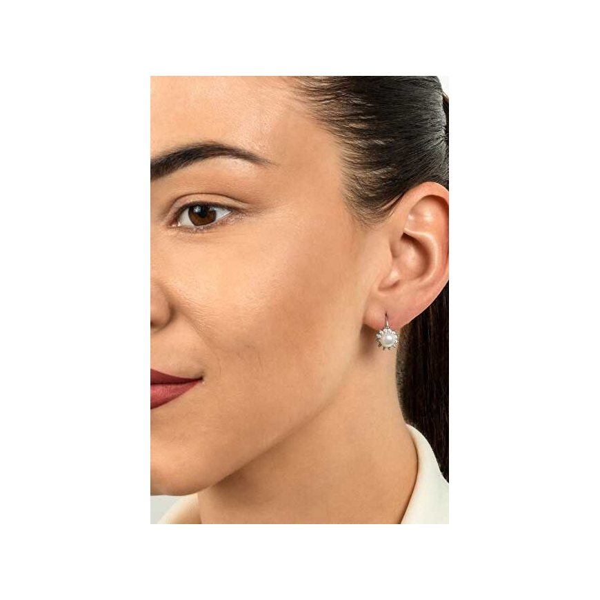 Brilio Silver Brilio Silver Silver earrings with pearls and zircons EA426W – 4