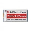 E-paper E-Ink display, 2.66” 296x152px, SPI, black, red, white, for Raspberry Pi Pico, Waveshare 20053 E-paper E-Ink display, 2.66” 296x152px, SPI, black, red, white, for Raspberry Pi Pico, Waveshare 20053