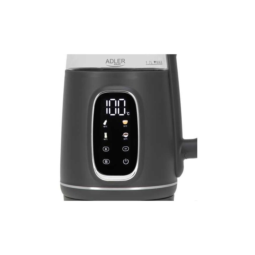 Vedenkeitin Adler AD 1305 harmaa – 2
