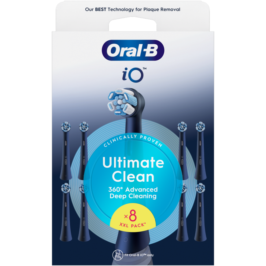 Hammasharja Braun CBF 8 Oral-B UltimateClean mustat hammasharjan päät, 8 kpl. – 2