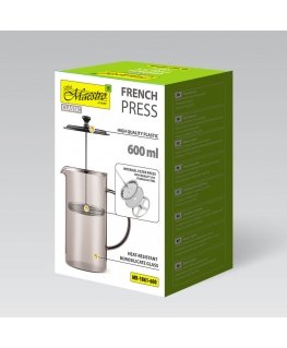 French press MAESTRO MR-1860 (MR-1860-600) 600 ml Steel