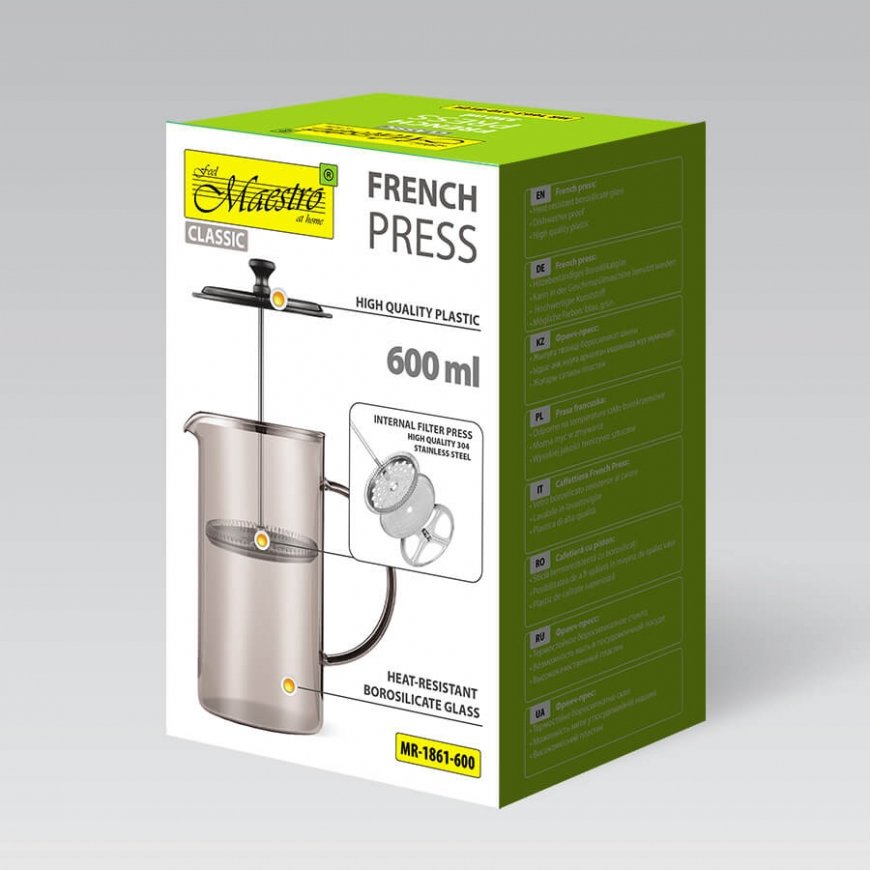 Franču spiede MAESTRO MR-1860 (MR-1860-600) 600 ml Tērauds