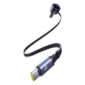 Baseus PD car charger 2x USB-C port 60W, black