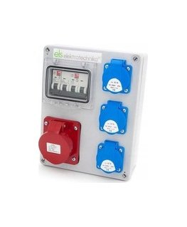 Els Elektrotechnika 4NO21B11B1 Statybiniai skirstomieji įrenginiai Mikołajki 32/5 + 16/5 + 2*GS + Apsaugos, sieninis korpusas, 4