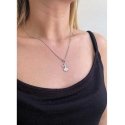 Evolution Group Silver angel necklace with Swarovski crystal 32077.1