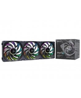Seasonic MagFlow ARGB Tietokonekotelo Tuuletin 12 cm musta 3 kpl