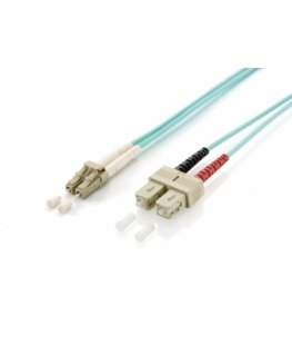 Equip LC/SC Fiber Optic Patch Cable, OM3, 2.0m