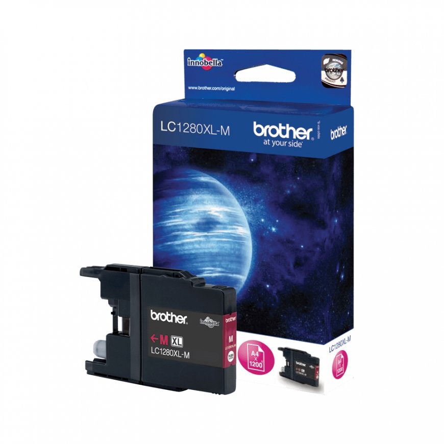Brother LC1280XLM mustekasetti 1 kpl Alkuperäinen Magenta