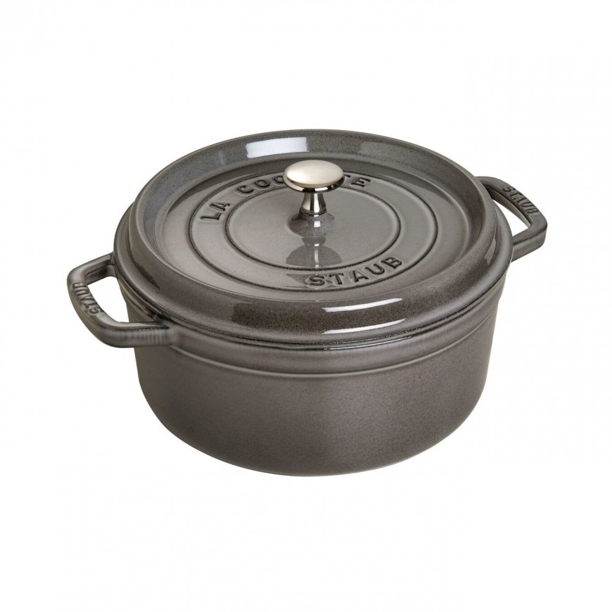 Staub 40509-312-0 katliņš 5,25 L Apaļš Grafīts, Pelēks