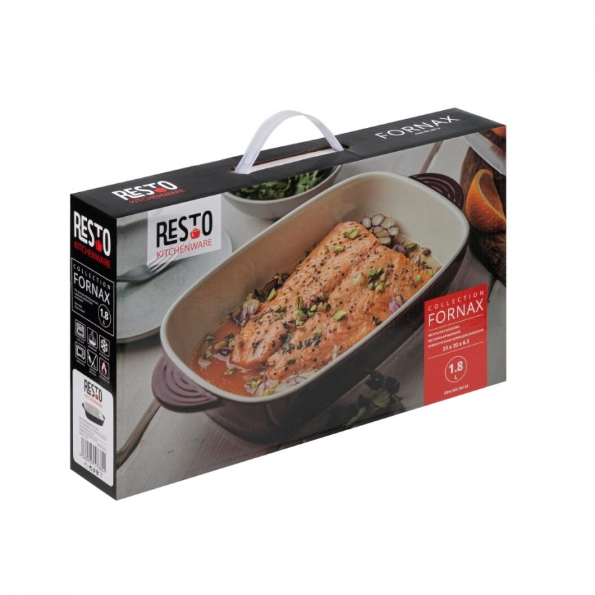 Resto Kitchenware 96112 küpsetusnõu 1,8 l Nelinurkne Keraamiline Pajaroa küpsetusnõu – 4