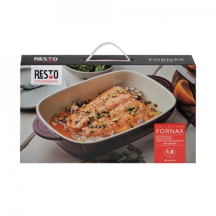 Resto Kitchenware 96112 блюдо для запекания 1,8 L Прямоугольный Kерамический Форма для запеканки – 5