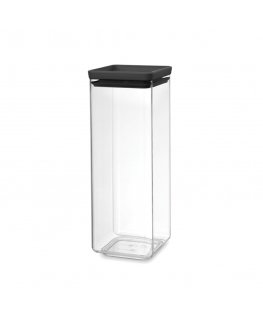 Brabantia Tasty+ Kvadratas Plastikas Juoda, Permatomas