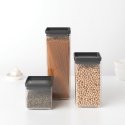 Brabantia Tasty+ Nelinurkne Plast Must, Läbipaistev Brabantia Tasty+ Nelinurkne Plast Must, Läbipaistev