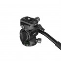 SmallRig CH3 tripod head Black Aluminium, Polyoxymethylene (POM), Silicone, Stainless steel 1/4" Flu