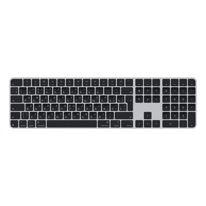 Apple Magic tastatūra Universāls USB + Bluetooth QWERTY Krievu Melns