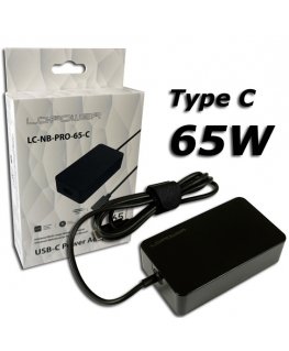 LC-Power LC-NB-PRO-65-C virta-adapteri ja vaihtosuuntaaja Sisätila 65 W musta