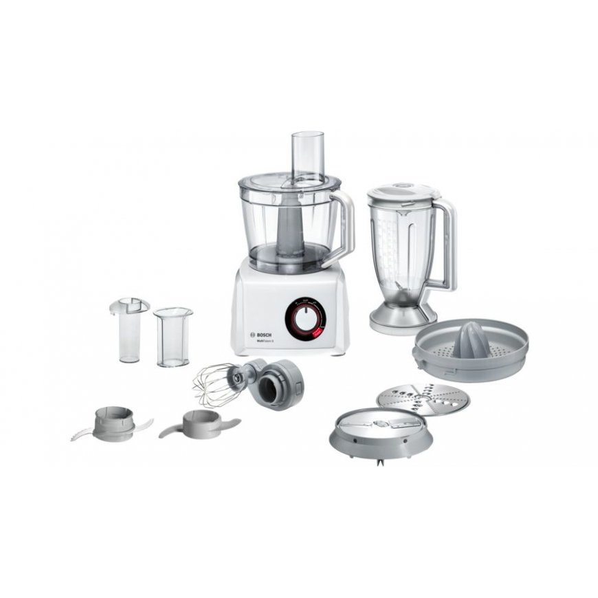 Bosch MultiTalent 8 virtuvinis kombainas 1100 W 3,9 L Permatomas, Balta Įmontuotos svarstyklės