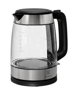 Electrolux E4GK1-4GB electric kettle 1.7 L 2200 W Black, Stainless steel, Transparent