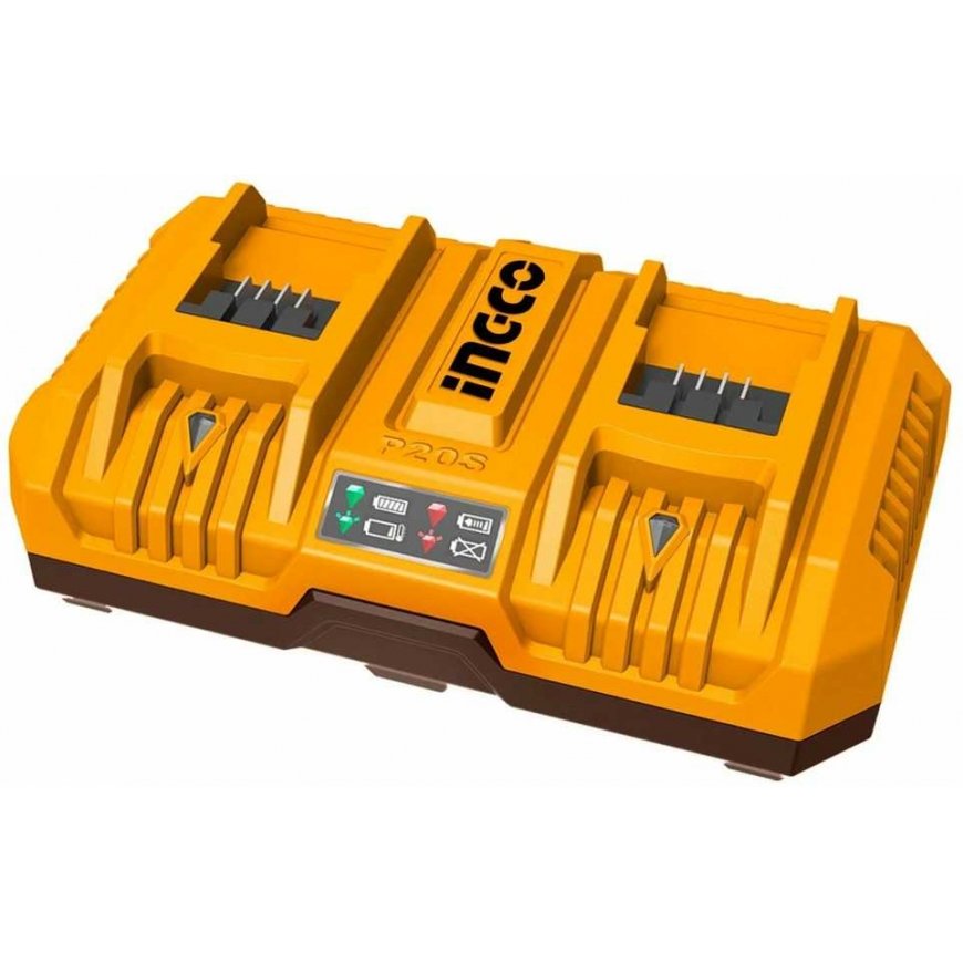 Ingco FCLI2082 8.0A charger for 20V Li-ion batteries